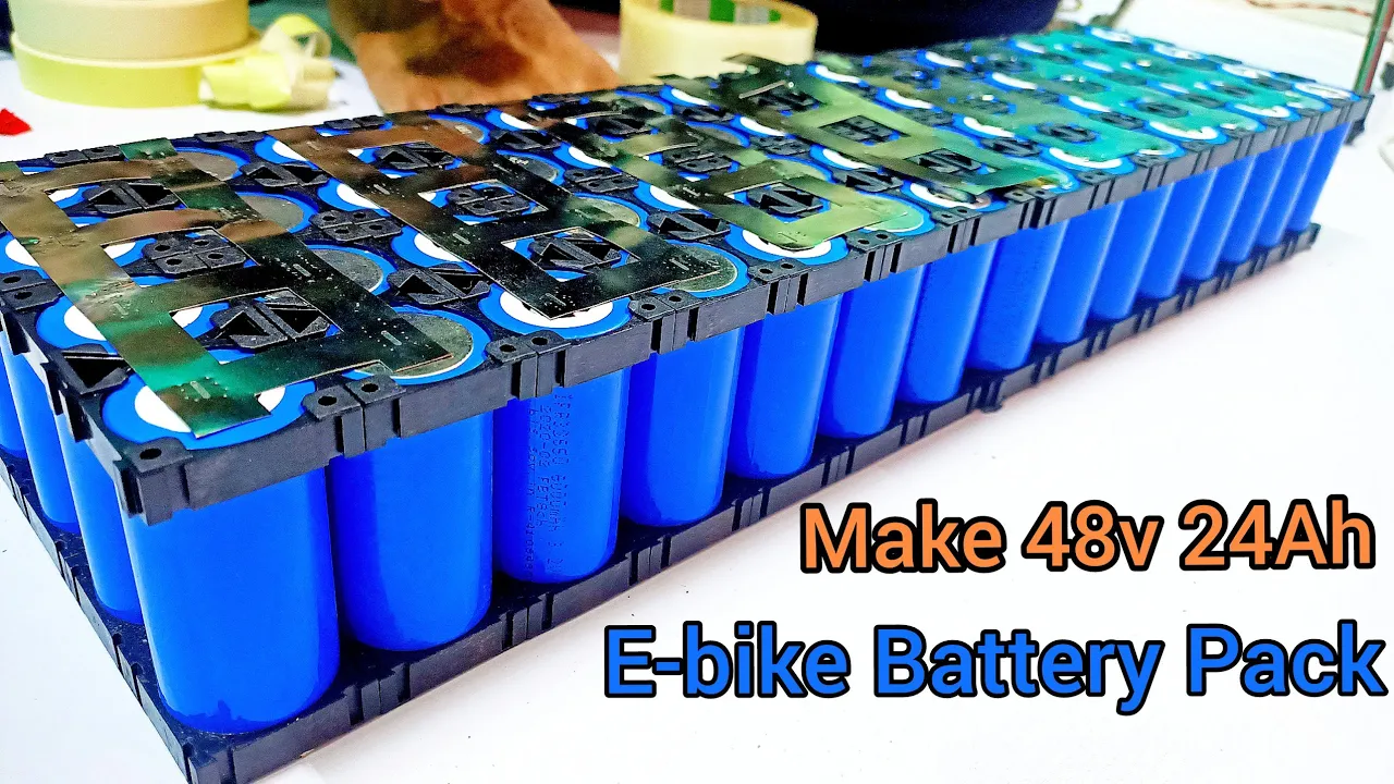 How to make 48V 24Ah Battery pack for Electric Bike | @flytechinnovation