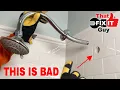 This Shower Head Is Not Secure Had To Open Wall This Time