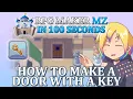 How to Make a Door with a Key RPG Maker MZ In 100 Seconds