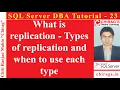 SQL Server DBA Tutorial 23 - What is replication