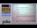Introduction to Julia for scientific Computing Workshop David P Sanders JuliaCon 2015