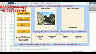Lossless Image Compression Using Huffman Algorithm