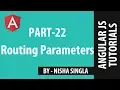 AngularJS Tutorial 22 - routeParams