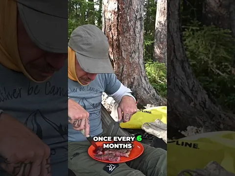Scrambled O and his steak.