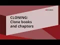 PressbooksEDU Clone Books and Chapters