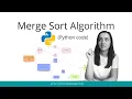 Merge Sort Algorithm in Python Programming Beginners Tutorials
