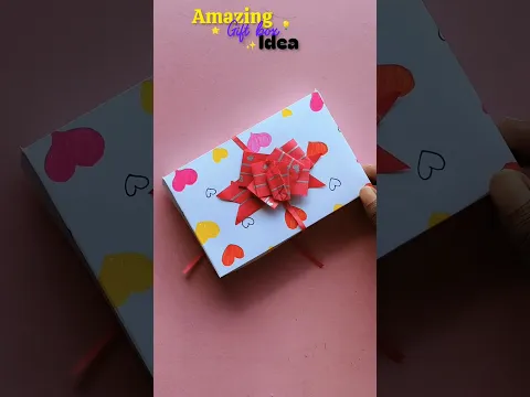 DIY paper packing Box Gift idea 💡 #craft #creative #box #shorts #viral #trending #ytshorts