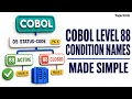 COBOL Level 88 Condition Explained Mainframe COBOL Tutorial