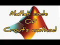 Matlab code of Crout s method LU decomposition