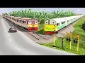 Lagu Perlintasan Kereta Api ‼️75 KERETA API PANJANG BERGANTIAN
