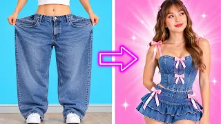 👕 HACKS DE ROUPAS INCRÍVEIS E FÁCEIS! ✂️ Transforme seu look para a escola em 5 minutos!