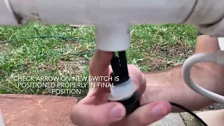 Replace Pool Hayward salt cell Flow Switch for Aquarite Saltwater Generator no flow error