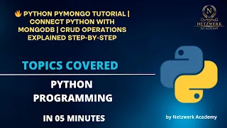 Python PyMongo Tutorial Connect Python with MongoDB CRUD Operations Explained Step-by-Step