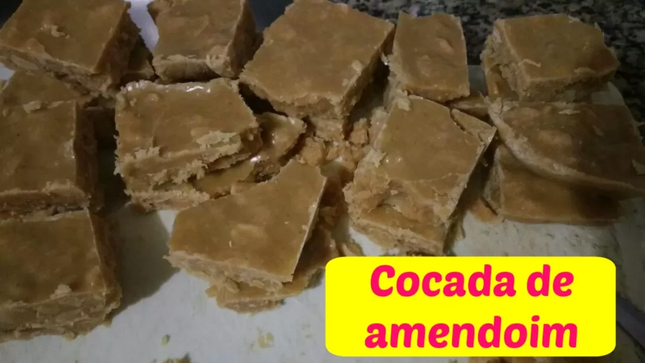 COCADA DE AMENDOIM FÁCIL E DELICIOSA