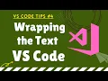 How to Enable Word Wrap in VS Code Editor Wrapping the Text in VSCODE