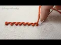 Basic hand embroidery tutorial Scroll stitch for beginners