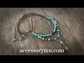 Boho style layered necklace