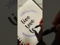 Easy Wreath Drawing with DOMS pastel brush pen Brush Calligraphy Calligraphia Love