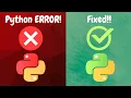 Avoid These 7 Python Beginner MISTAKES Programming Errors Explained