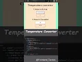 Temperature converter using javascript