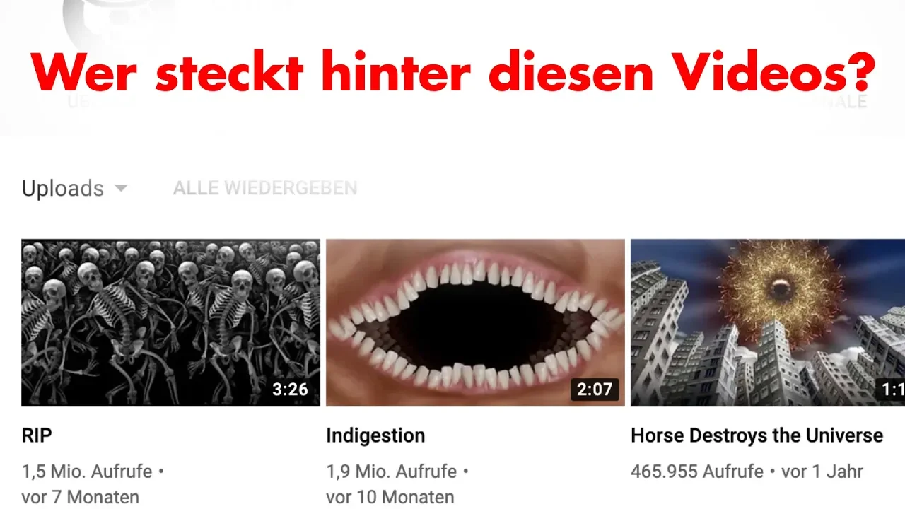Der verstörendste Kanal auf YouTube