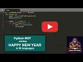 Python wishes HappyNewYear2021 in 56 languages