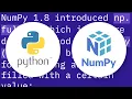 NumPy array initialization fill with identical values
