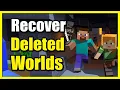 How to RECOVER LOST WORLDS in Minecraft 2025 Guide How to Get DELETED WORLD BACK in Minecraft