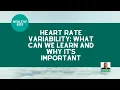 Download Lagu HEALTHY BITE | Heart Rate Variability What can we Learn and Why it's Important