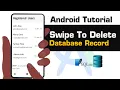 Android Tutorial - how to code Swipe to Delete data from SQLite database