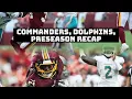 Commanders Dolphins preseason recap