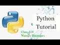 Python Tutorial Numpy Datatypes in Tamil