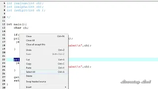 C Programming Language Tutorials for Beginners 83 isalpha isalnum isdigit functions 2