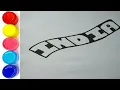 Glitter toy India word coloring pages for Kids toddlers-Anshu kids toys