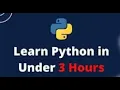 Learn Python in Under 3 Hours Variables For Loops Web Scraping Full Project