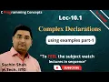 C programming Complex Declaration in C Tough declarations in C part-1