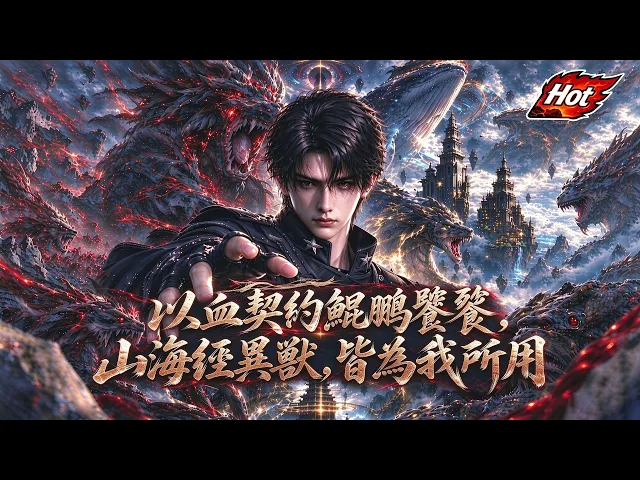 AI漫劇爆款 靈氣復甦,山海經異獸肆虐人間!造景師陳啟以血契約幼年鯤鵬、邂逅饕餮,黃金寶塔鎮 S 級巨獸,從打工人蛻變救