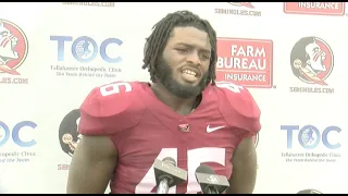 Florida State LB D J Lundy on playing fast violent and the difference a year makes