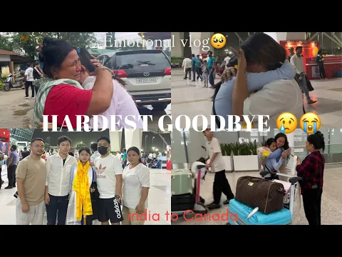 Download MP3 HARDEST GOODBYE|😭 EMOTIONAL MOMENT|🥺INDIA TO CANADA🇮🇳✈️🇨🇦 MY MOM, GRANDMA \u0026 I COULDN’T STOP CRYING😢