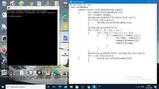 Java Program to Sort Array Numbers