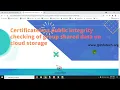 Certificateless public integrity checking of group shared data on cloud storage Java IEEE Project