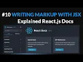 Writing Markup with JSX - Explained React js Docs