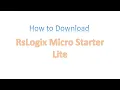HOW TO DOWNLOAD RSLOGIX PLC FOR FREE