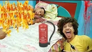مقلب ولعت فى اخويا وهو نايم والبيت كان هيتحرق شوف اللى حصل شاور Shawar 