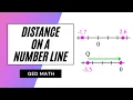 GED Math Distance on Number Line