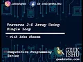 print all elements of 2d array using single loop