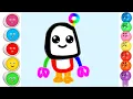 how to draw a robot and color it coloring Pages for kids