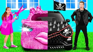 Pink Car Vs Black Car Challenge Funny Challenges By 4Teen 