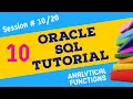 Day 10 - Analytical Window Functions in SQL Oracle SQL for Beginners Oracle SQL Tutorial