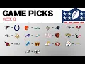 NFL Game Picks Week 10